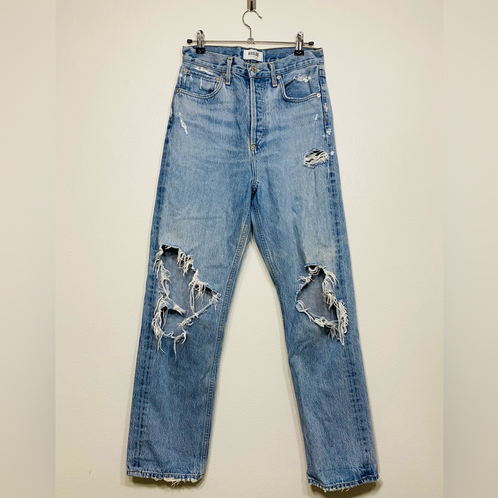 AGOLDE 90s Mid Rise Loose Fit in Fall Out - Sz 24 Vintage